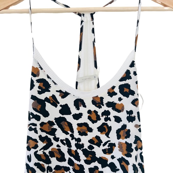 TOWNSEN Tullem Silk Leopard Print Dress Size M - Picture 4 of 9